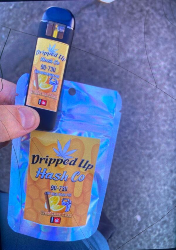 Dripped Up Live Hash Rosin Pod For Sale